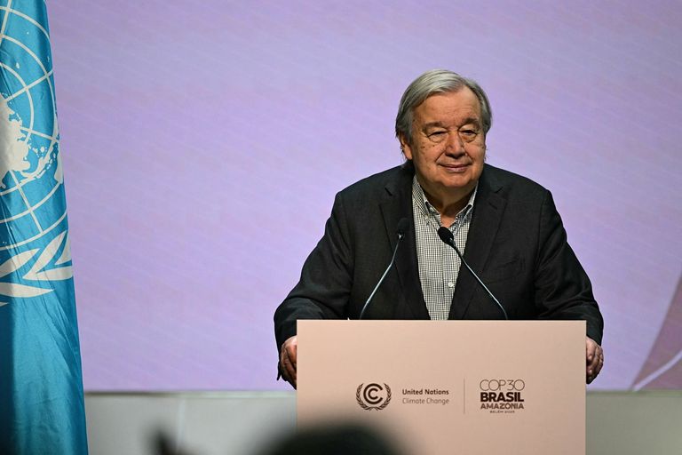 الأمين العام للأمم المتحدة أنطونيو غوتيريش - أ ف ب