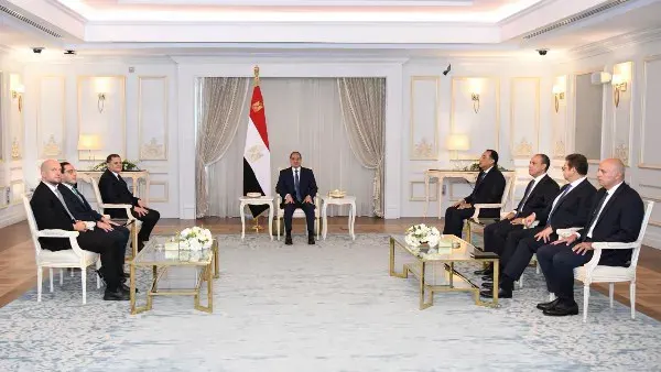 الرئيس السيسي يؤكد دعم مصر الكامل لاستقرار ليبيا خلال لقائه رئيس حكومة الوحدة الوطنية