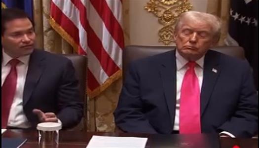 ترامب يغفو على الهواء أثناء اجتماع مهم مع وزير الخارجية الأمريكي (فيديو) -  الوطن