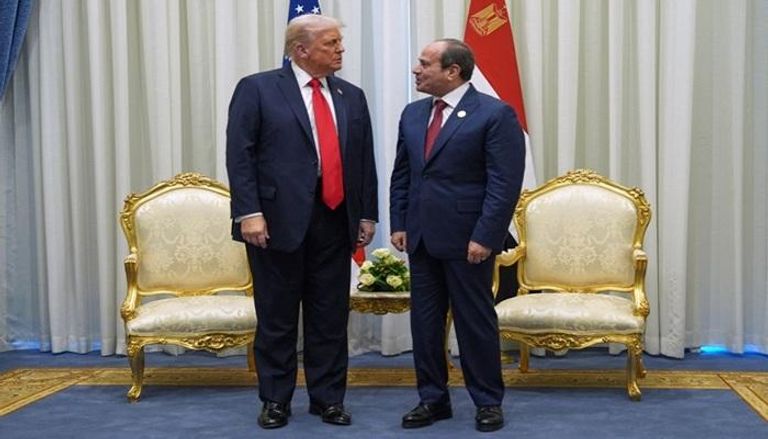 الرئيسان المصري عبدالفتاح السيسي والأمريكي دونالد ترامب