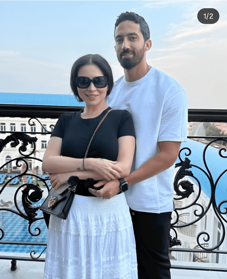 مي عز الدين وأحمد تيمور