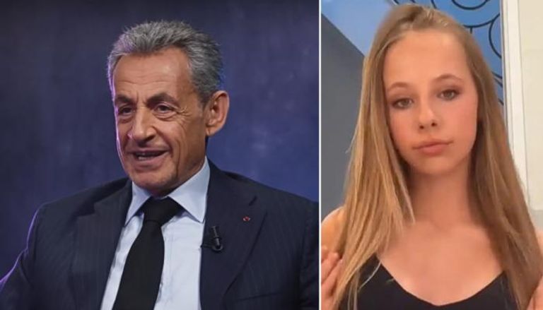 ساركوزي وإبنته جيوليا