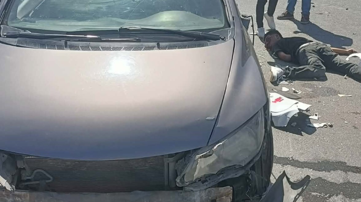 إصابة شابين في حادث تصادم بين سيارة وسكوتر بزهراء المعادي بالقاهرة