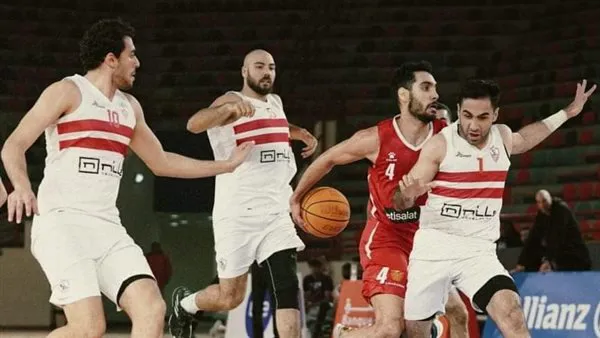 قمة الأهلي والزمالك في دوري السوبر المصري لكرة السلة بميت عقبة