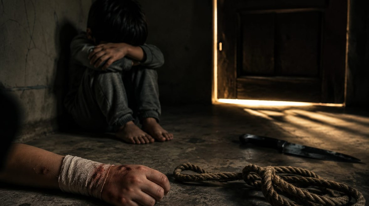 "حبال وكي بالنار".. القبض على رجل أعمال بالقاهرة بتهمة التعدي على أطفاله الأربعة