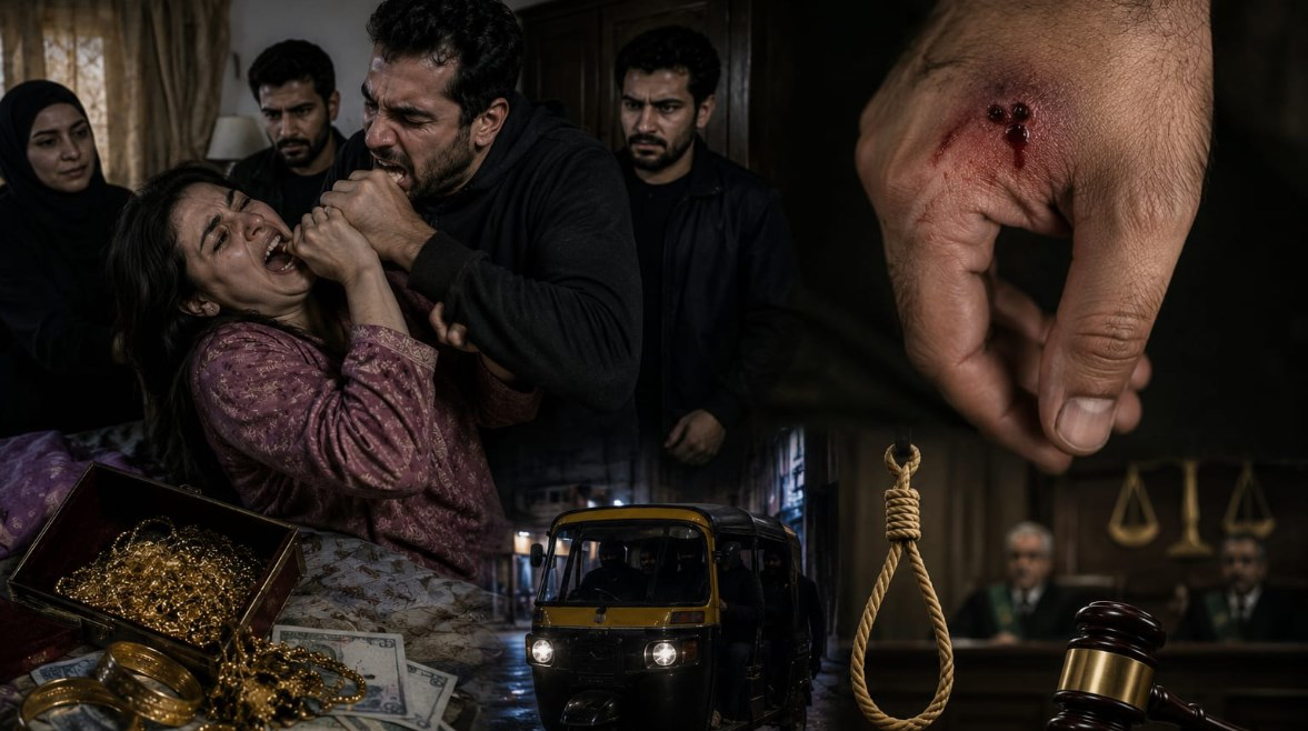 من "عضة" إلى حبل المشنقة.. قصة أخ قتل زوجة شقيقه طمعًا في الذهب