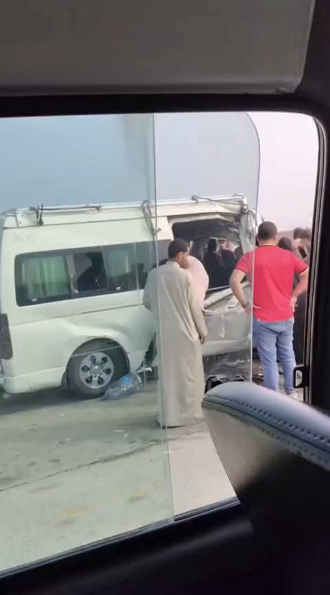 بالاسماء .. إصابة 19 شخصًا بينهم 7 أطفال في تصادم ميكروباص على الطريق الإقليمي بالمنوفية