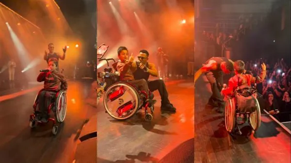 لفتة إنسانية لـ محمد رمضان في هولندا.. يشارك طفلاً عراقياً المسرح ويحسم موعد عودته للدراما