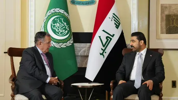 الأمين العام لجامعة الدول العربية يبحث مع رئيس وزراء العراق تطورات المنطقة وسبل التهدئة