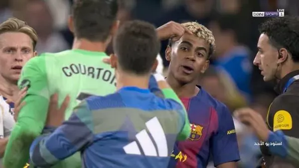 أجواء مشحونة بعد الكلاسيكو.. مشادة بين لاعبي برشلونة وريال مدريد بسبب لامين  يامال