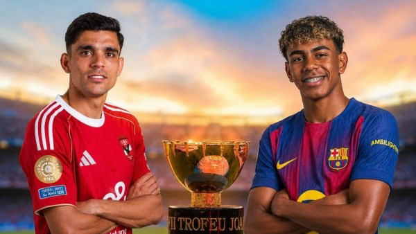 موعد مباراة الأهلي وبرشلونة في كأس خوان جامبر والقنوات الناقلة
