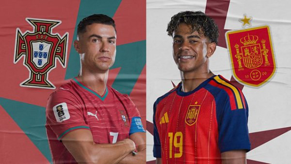 موعد مباراة البرتغال وإسبانيا في كأس العالم 2026 والقنوات الناقلة.. قمة أوروبية مشتعلة في دور الـ16