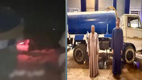ضبط سيارة نقل صرف صحي بعد تفريغ حمولتها في مصرف مائي بقنا
