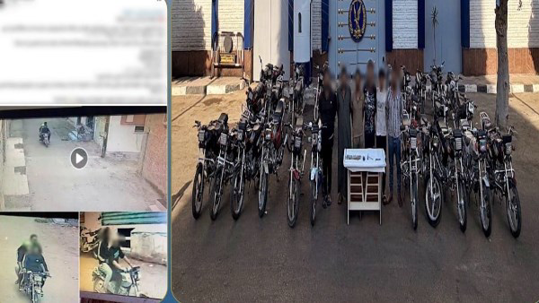 ضبط تشكيل عصابي تخصص في سرقة الدراجات النارية بالمنوفية.. ارتكب 31 واقعة