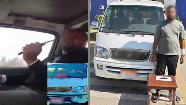 بسبب المزاح.. ضبط سائق ميكروباص ظهر في فيديو يلوح بسلاح أبيض بالشرقية