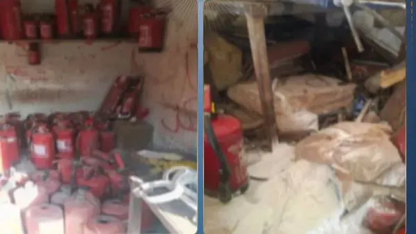 ضبط مصنع غير مرخص لإنتاج طفايات حريق مغشوشة في الجيزة.. والتحفظ على خط إنتاج كامل