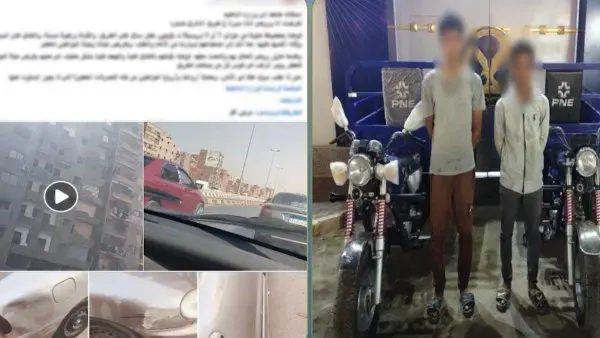 ضبط سائقي تروسيكل في مسطرد بالقليوبية بعد اصطدامهما بسيارة والتعدي على قائدها بالسب
