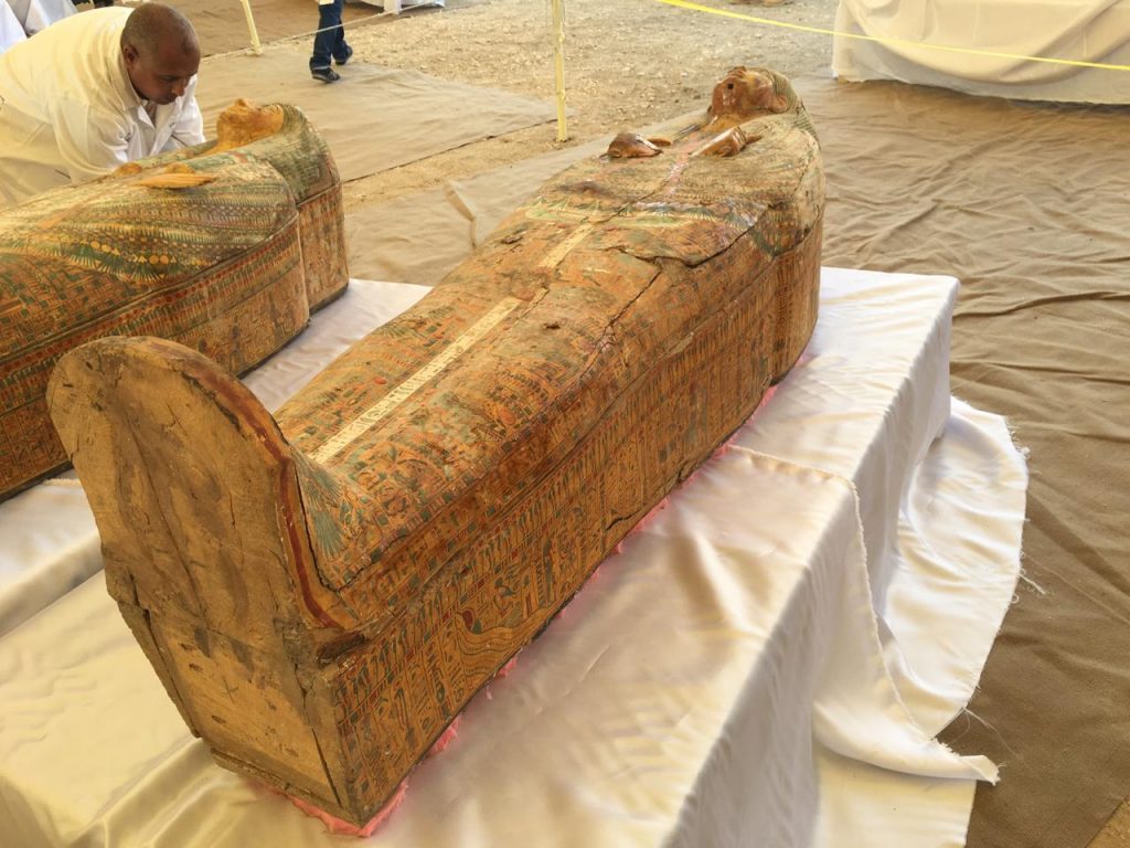وزير الآثار: توابيت خبيئة العساسيف تعود لعائلات الأسرة الـ22 الفرعونية |  جريدة الرسالة
