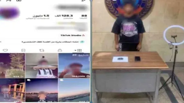 حبس صانع محتوى لنشره مقاطع فيديو خادشة للحياء بهدف زيادة المشاهدات
