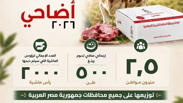 صندوق تحيا مصر يطلق مبادرة الأضاحي لدعم 2.5 مليون مواطن خلال عيد الأضحى