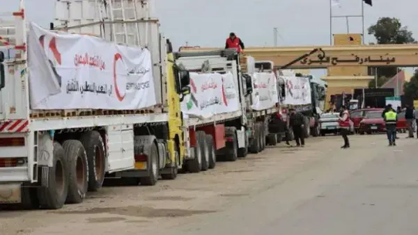 مصر تواصل دعم غزة.. قافلة مساعدات جديدة تضم مئات الشاحنات عبر معبر رفح