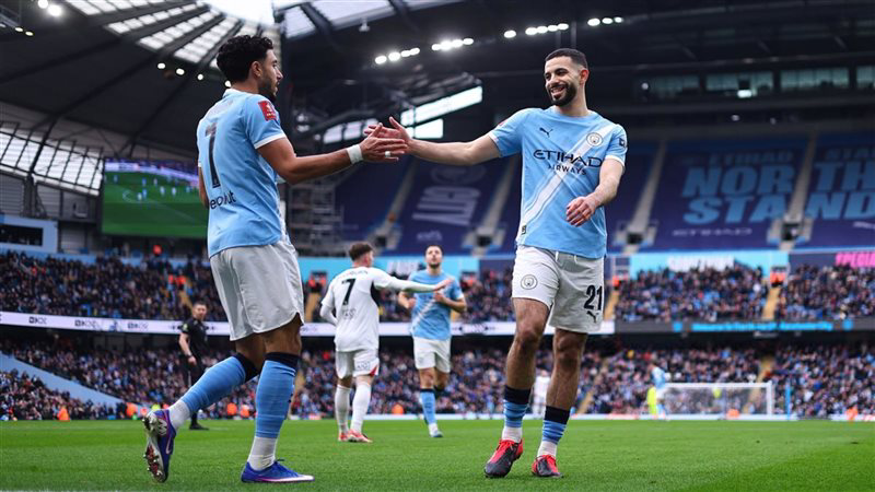 مانشستر سيتي يعبر سالفورد بثنائية ويتأهل إلى الدور الخامس من كأس الاتحاد الإنجليزي