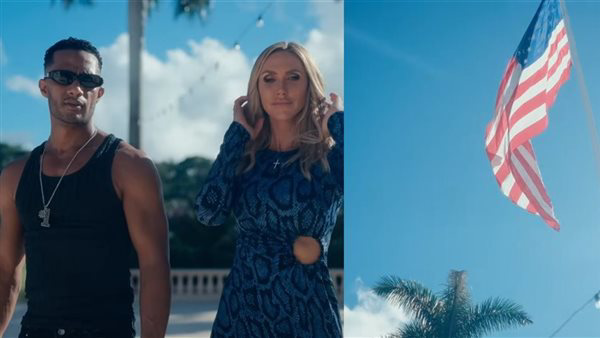 محمد رمضان يطرح أغنيته الجديدة مع لارا ترامب على يوتيوب.. جدل حول علم أمريكا وعدم ظهور علم مصر