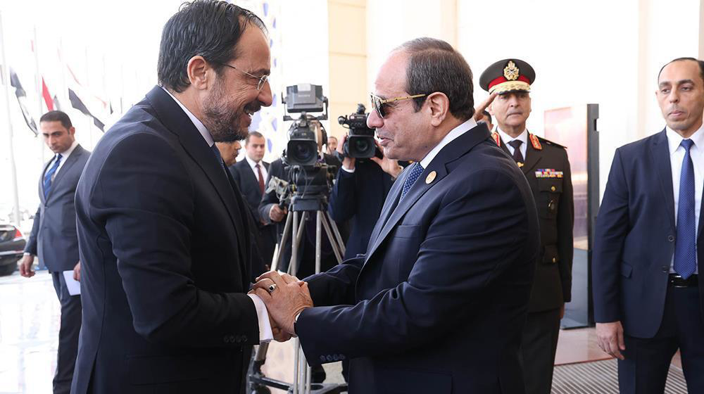 بمشاركة 7 دول.. السيسي ونظيره القبرصي يشاهدان عروضًا جوية في معرض العلمين