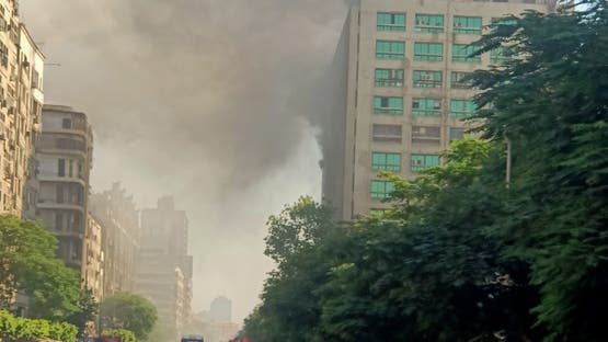نشوب حريق محدود بسنترال رمسيس وسط القاهرة