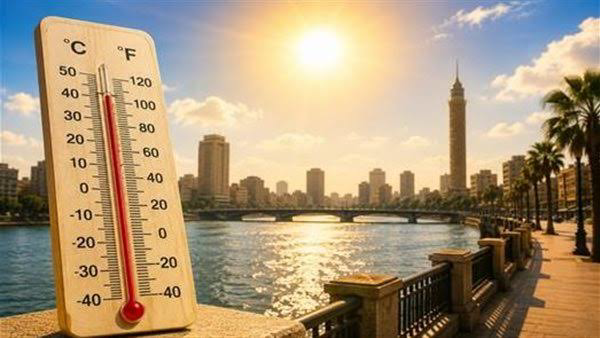 طقس الأربعاء 22 يوليو 2026.. الأرصاد تحذر من ذروة الموجة شديدة الحرارة وارتفاع المحسوس إلى 44 درجة